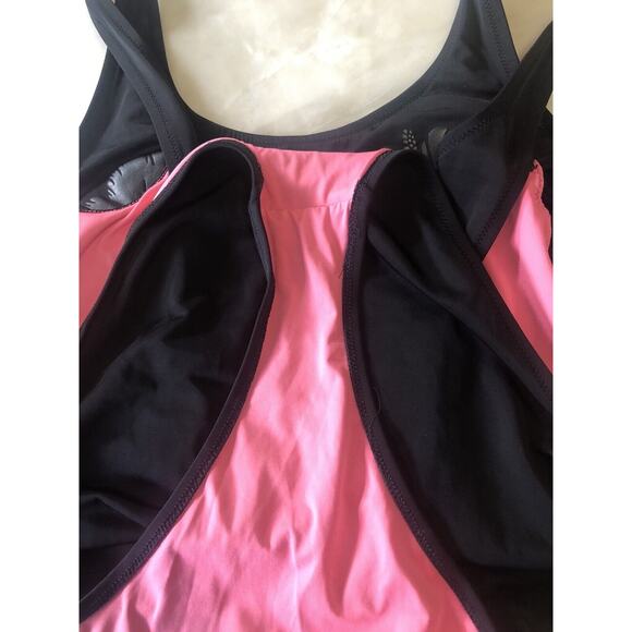 Victorias Secret PINK Womens Sz Large Black One Piece Swimsuit Sexy Hibiscus - Picture 7 of 7